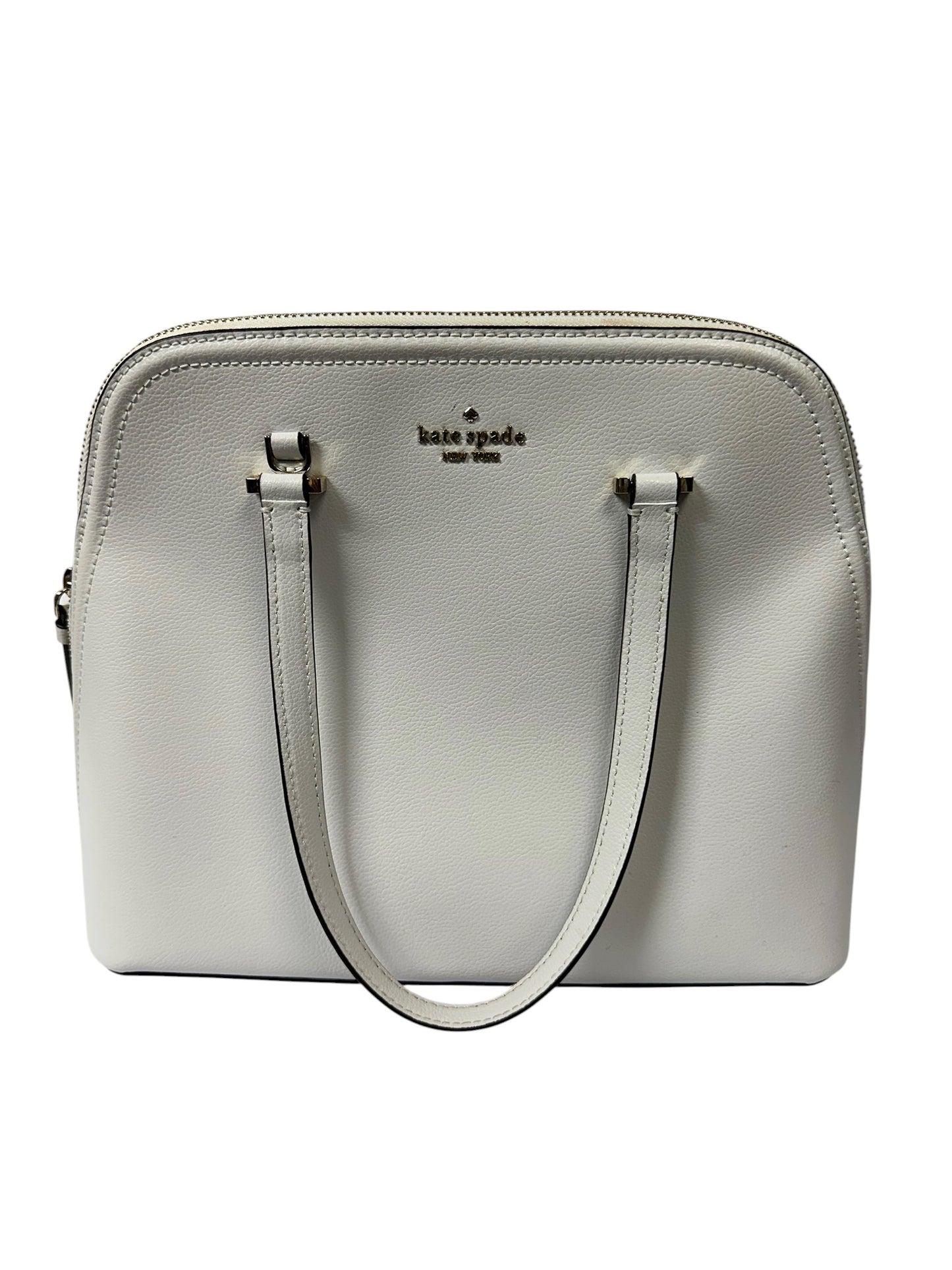 Handbag Designer By Kate Spade In White, Size:Medium