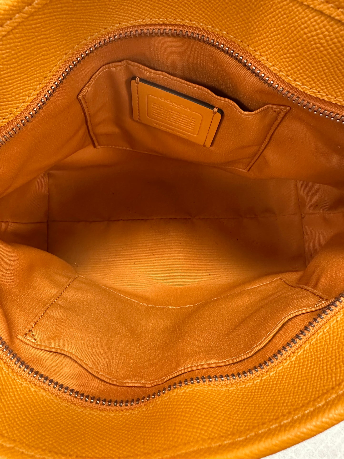 Handbag Designer By Coach In Orange, Size:Medium