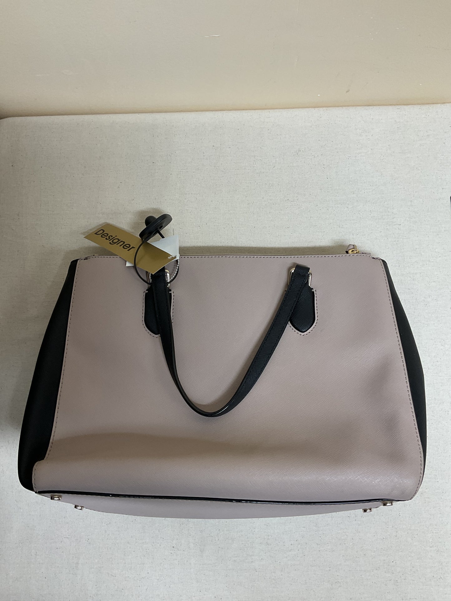 Handbag Designer By Kate Spade In Black & Pink, Size:Large