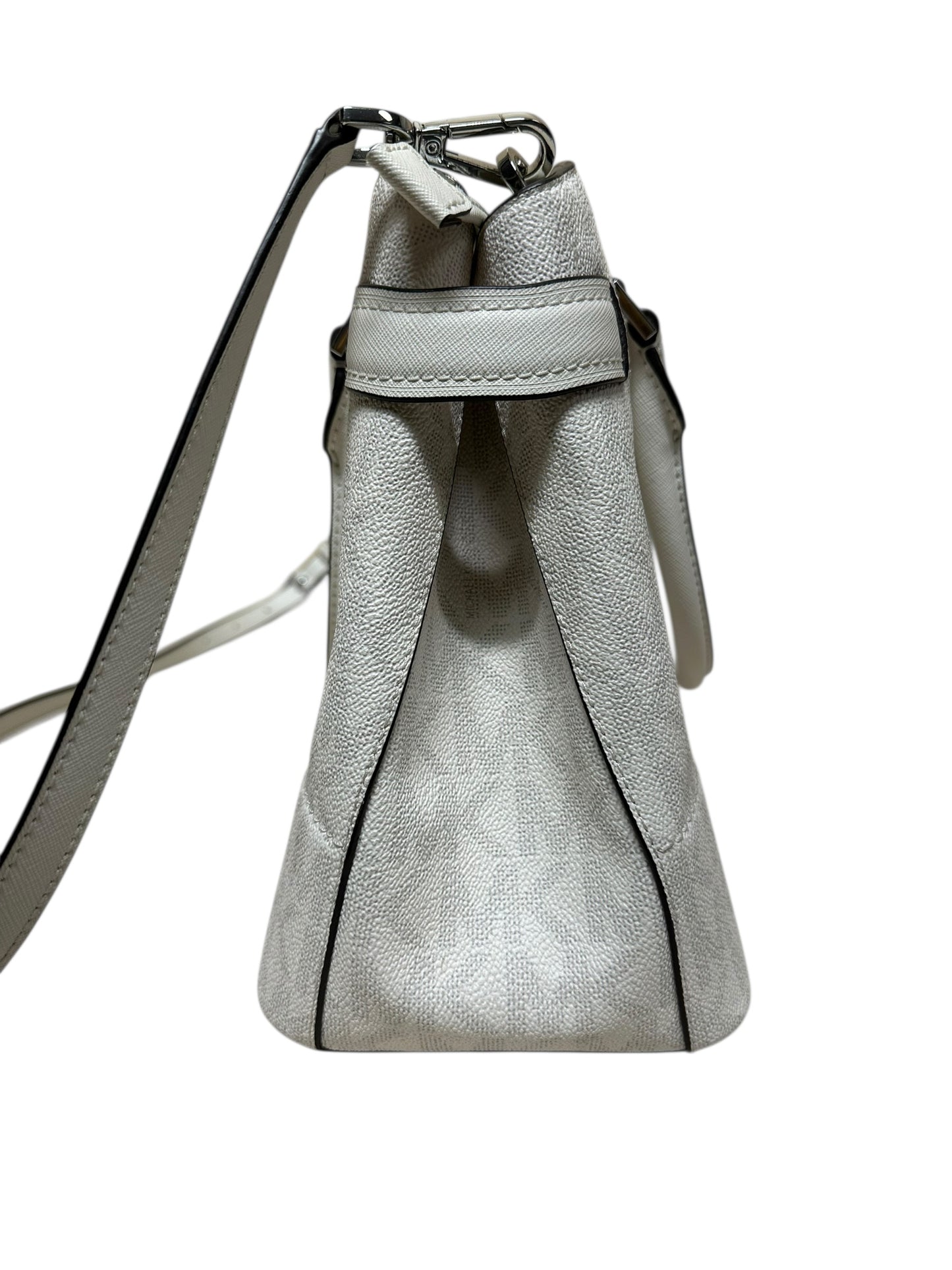 Handbag Designer By Michael Kors In White, Size:Large