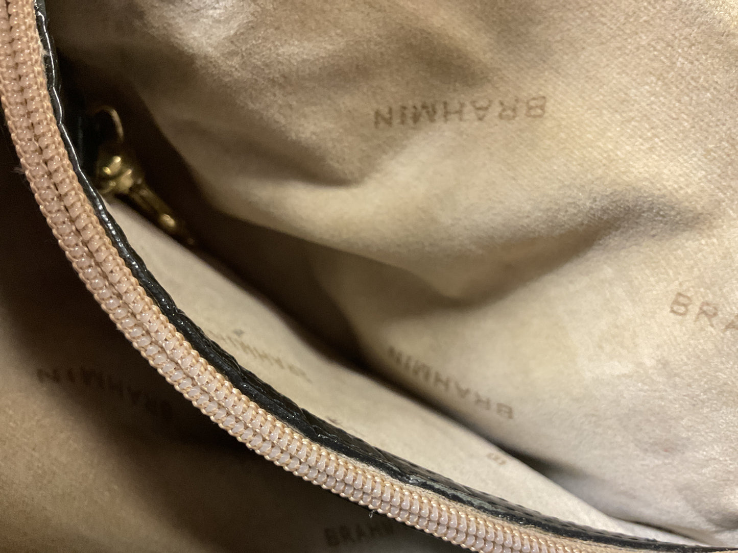 Crossbody Designer By Brahmin In Black, Size:Small