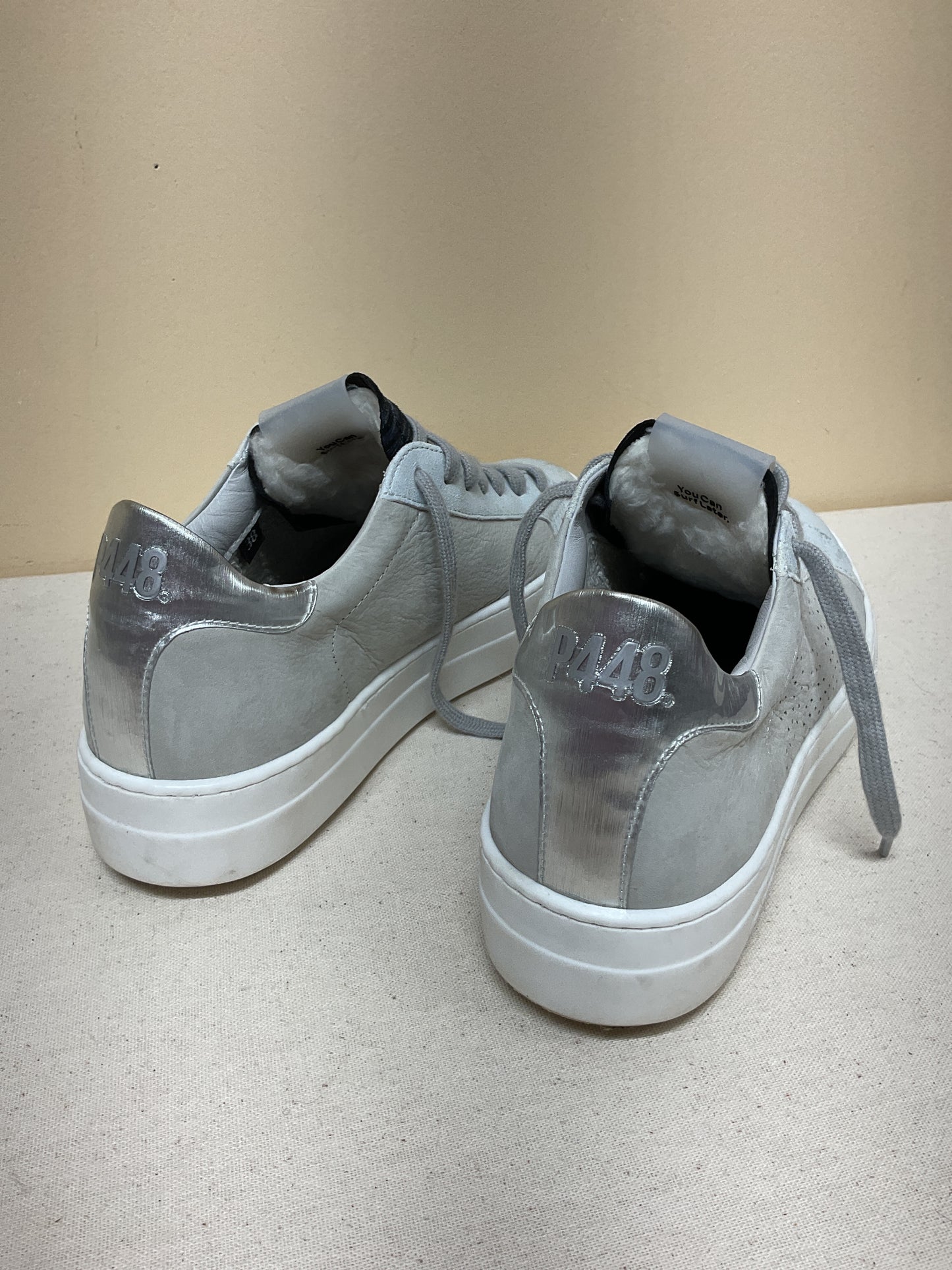 Shoes Sneakers By P448 In Silver, Size:38