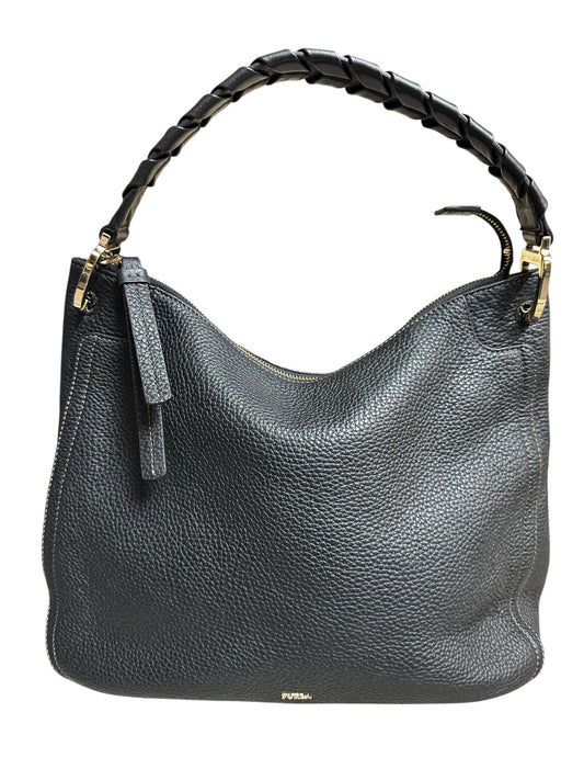 Handbag Luxury Designer By Furla In Black, Size:Medium