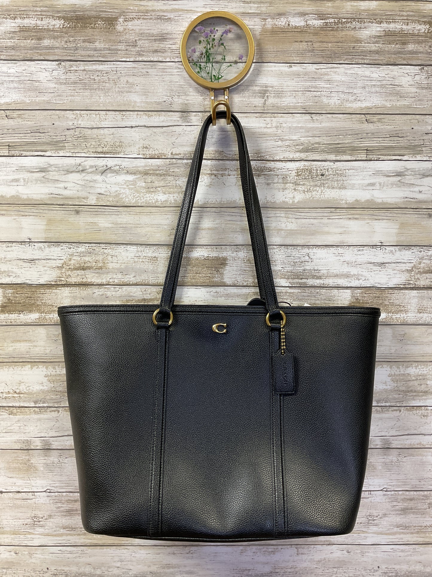 Tote Designer By Coach In Black, Size:Large