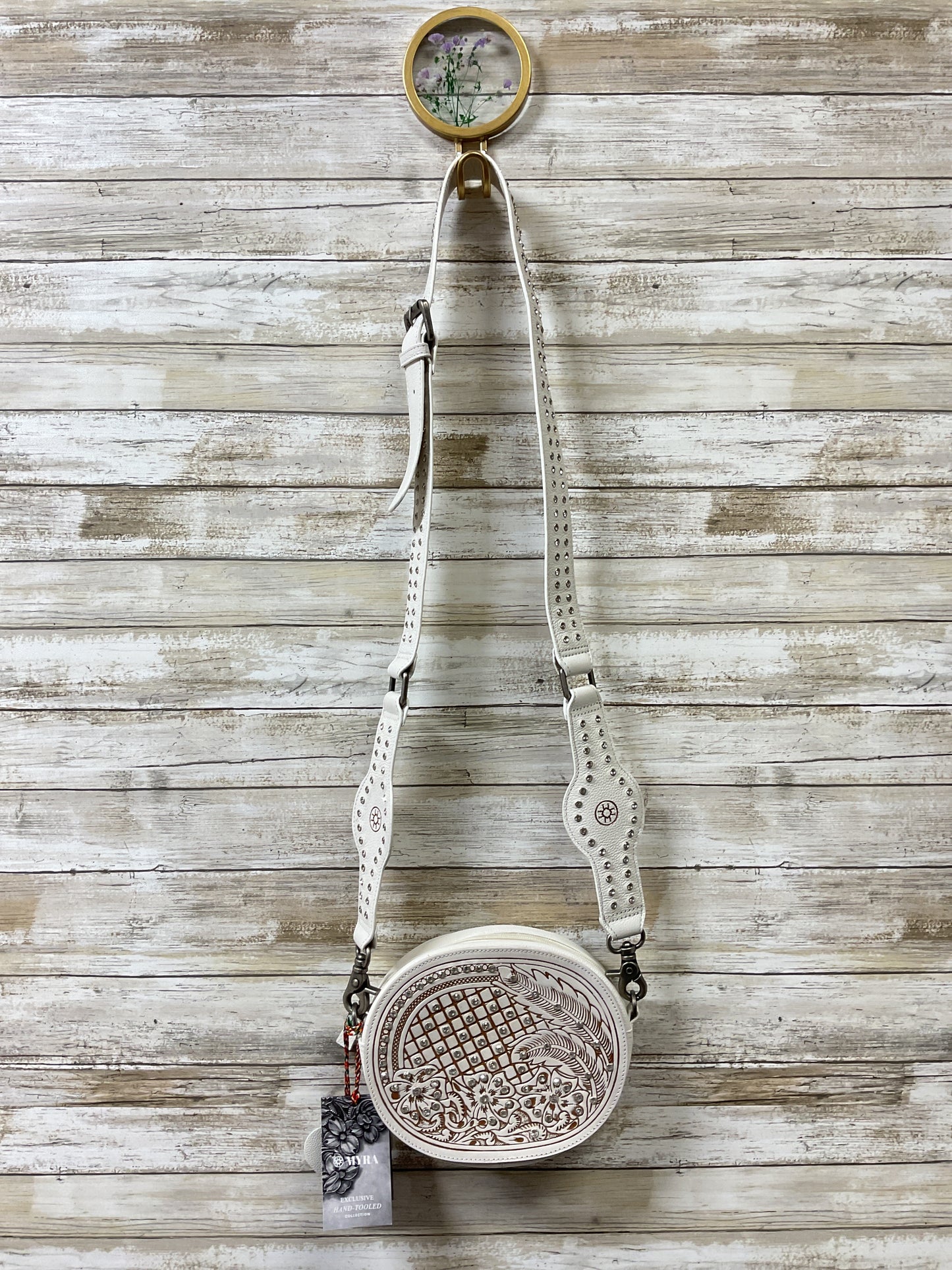 Crossbody By Myra In White, Size:Small