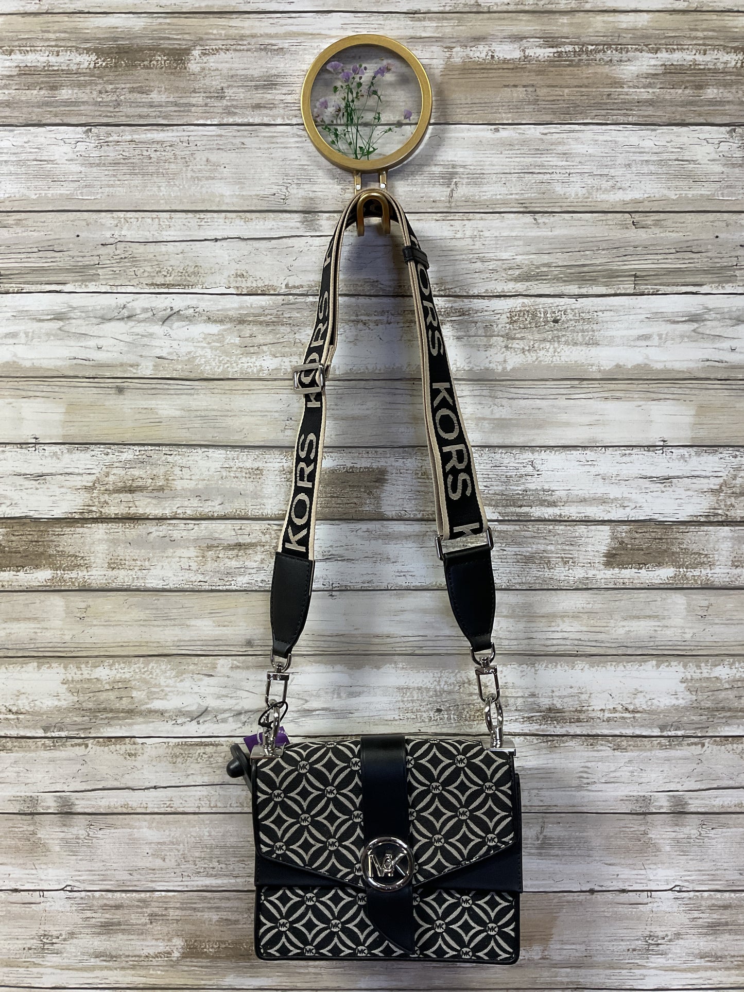 Handbag Designer By Michael Kors In Black, Size:Medium