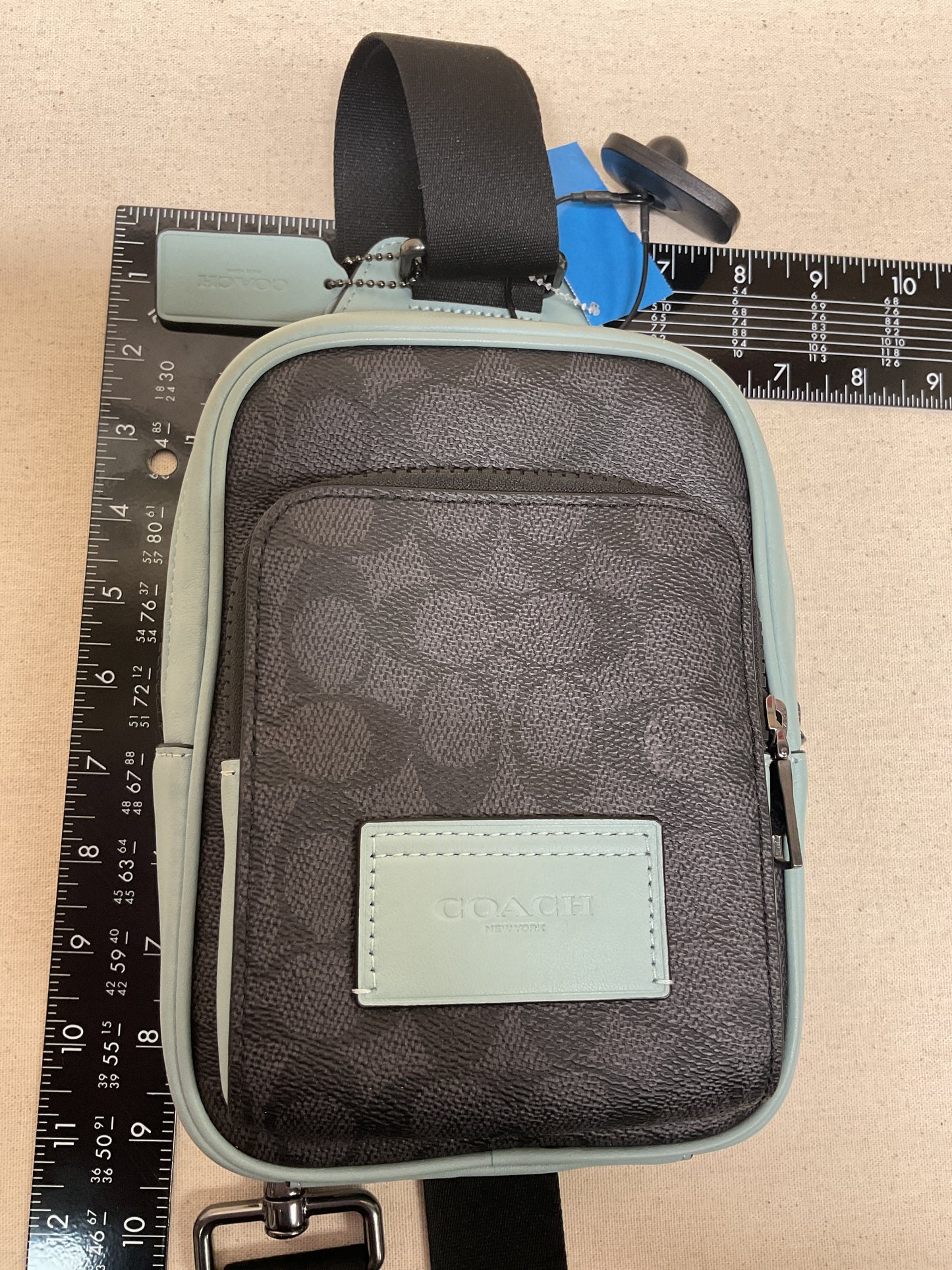 Backpack Designer By Coach In Black & Blue, Size:Small