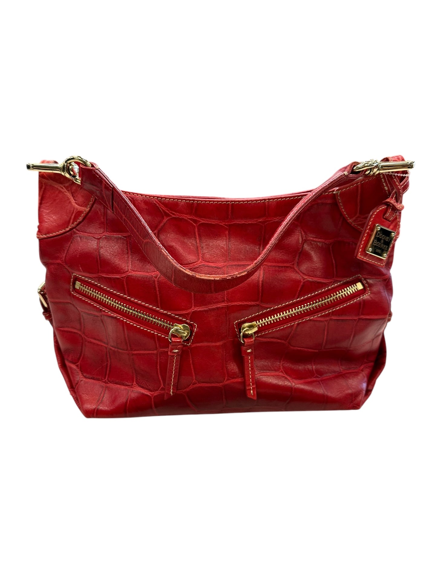 Handbag Designer By Dooney And Bourke In Red, Size:Medium