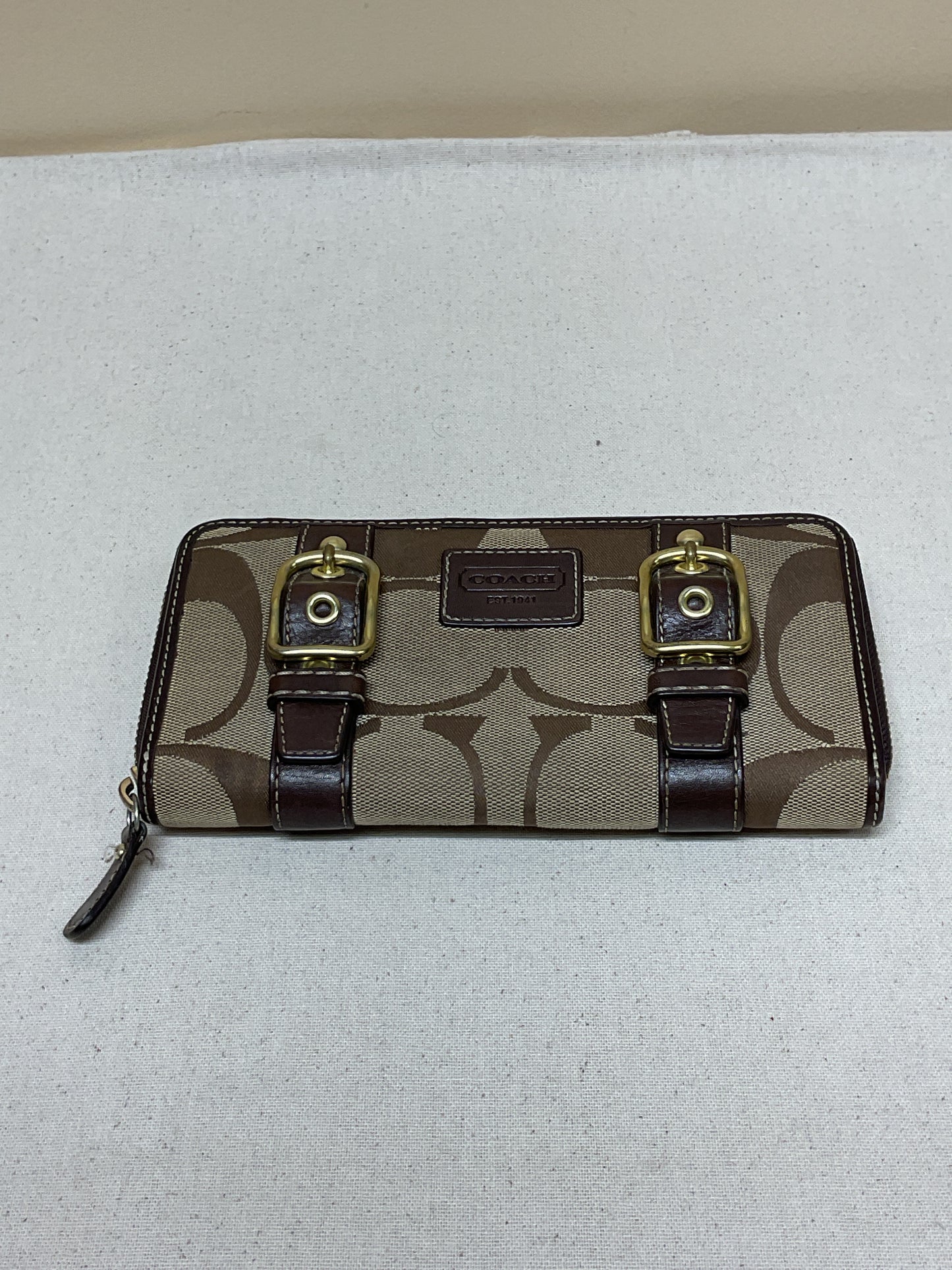 Wallet Designer By Coach In Brown, Size:Medium