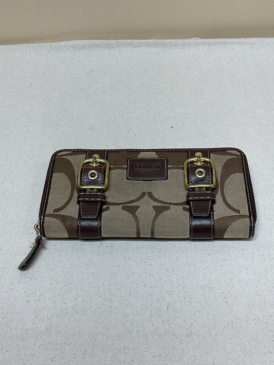 Wallet Designer By Coach In Brown, Size:Medium