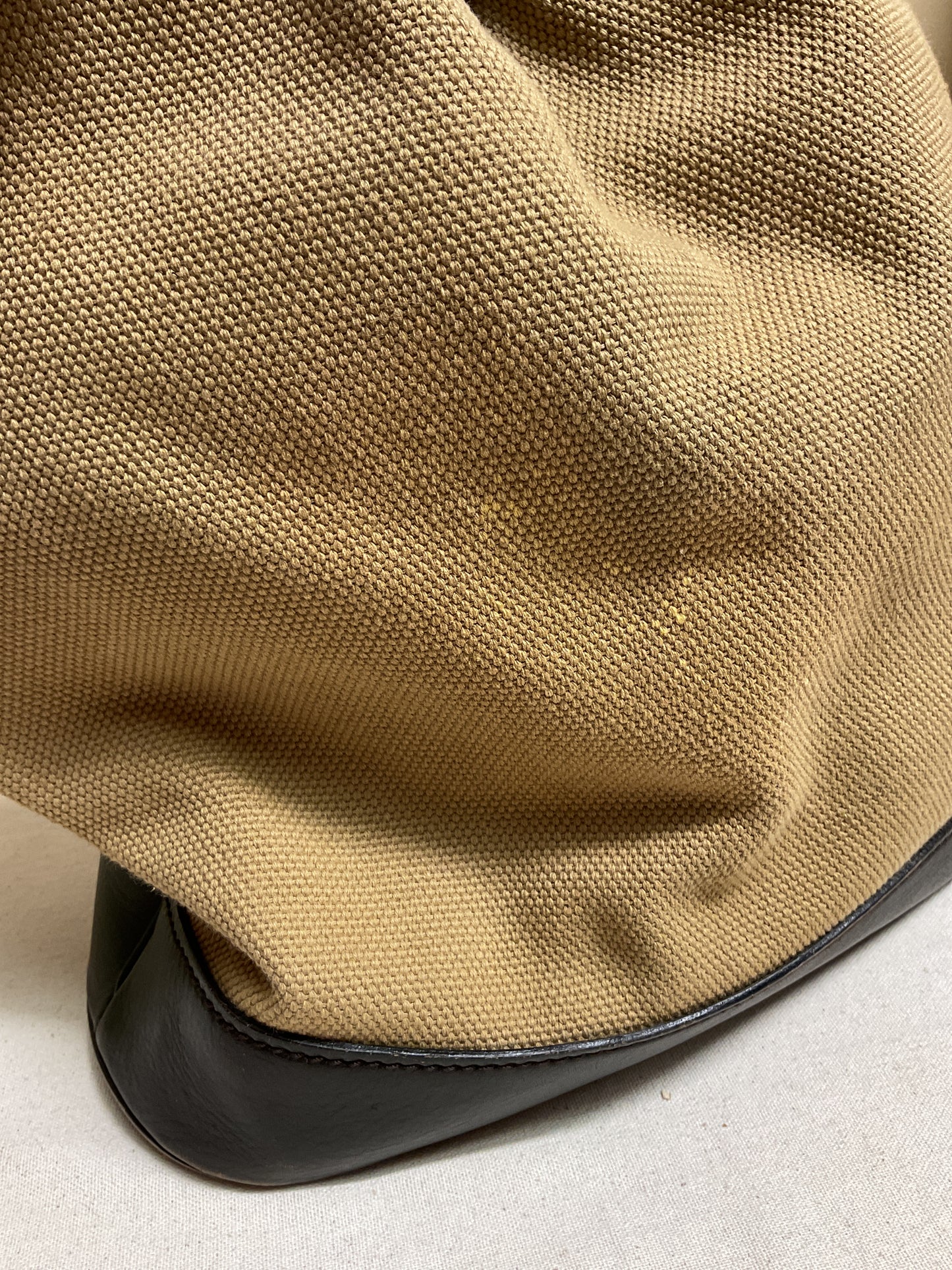 Handbag Luxury Designer By Gucci In Brown & Tan, Size:Large
