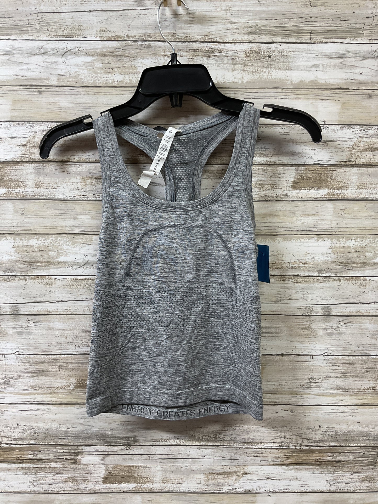 Athletic Tank Top By Lululemon In Grey, Size:2