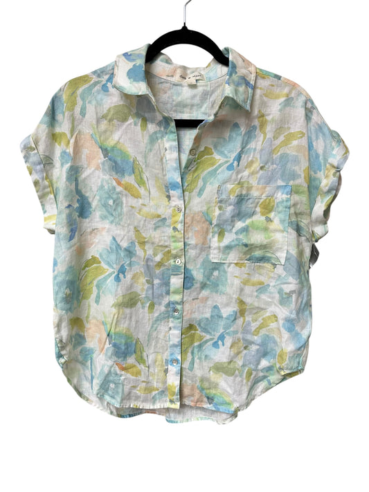 Top Ss By Cloth & Stone In Blue & Green, Size:S