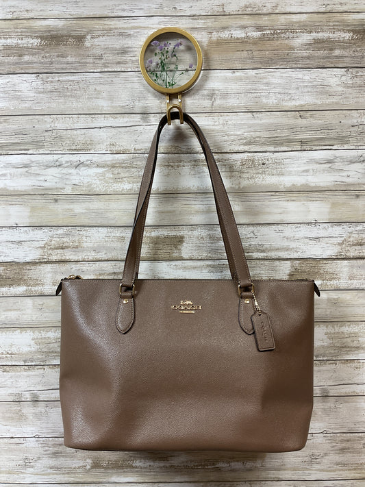 Handbag Designer By Coach In Brown, Size:Medium