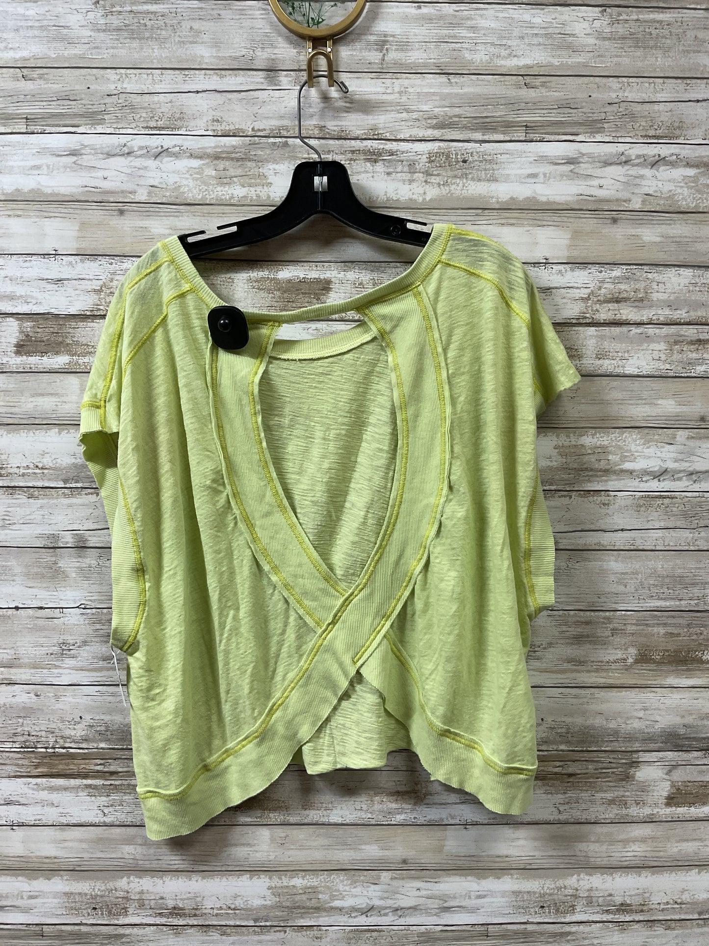Athletic Top Ss By Free People In Yellow, Size:L