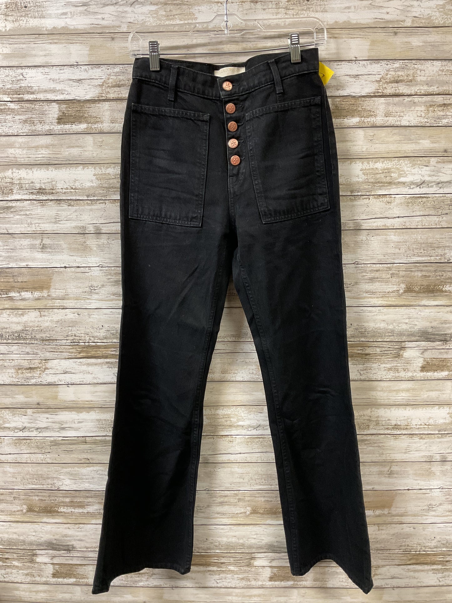 Jeans Wide Leg By Ulla Johnson In Black, Size:0