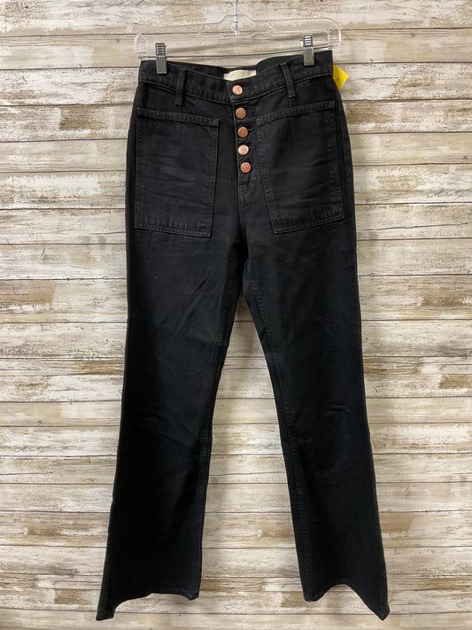 Jeans Wide Leg By Ulla Johnson In Black, Size:0