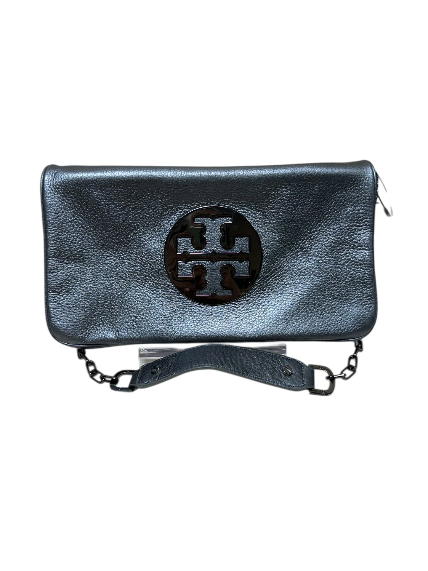 Handbag Designer By Tory Burch In Grey, Size:Medium