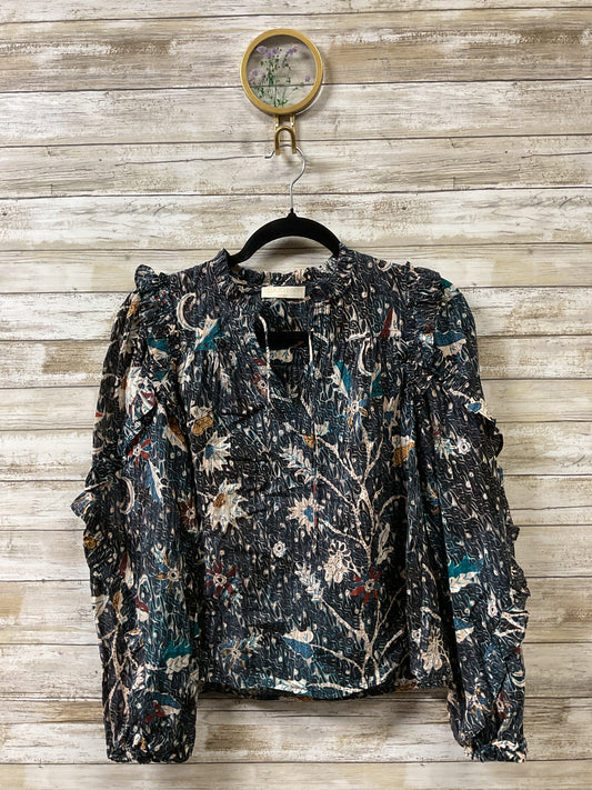 Blouse Ls By Ulla Johnson In Floral Print, Size:0