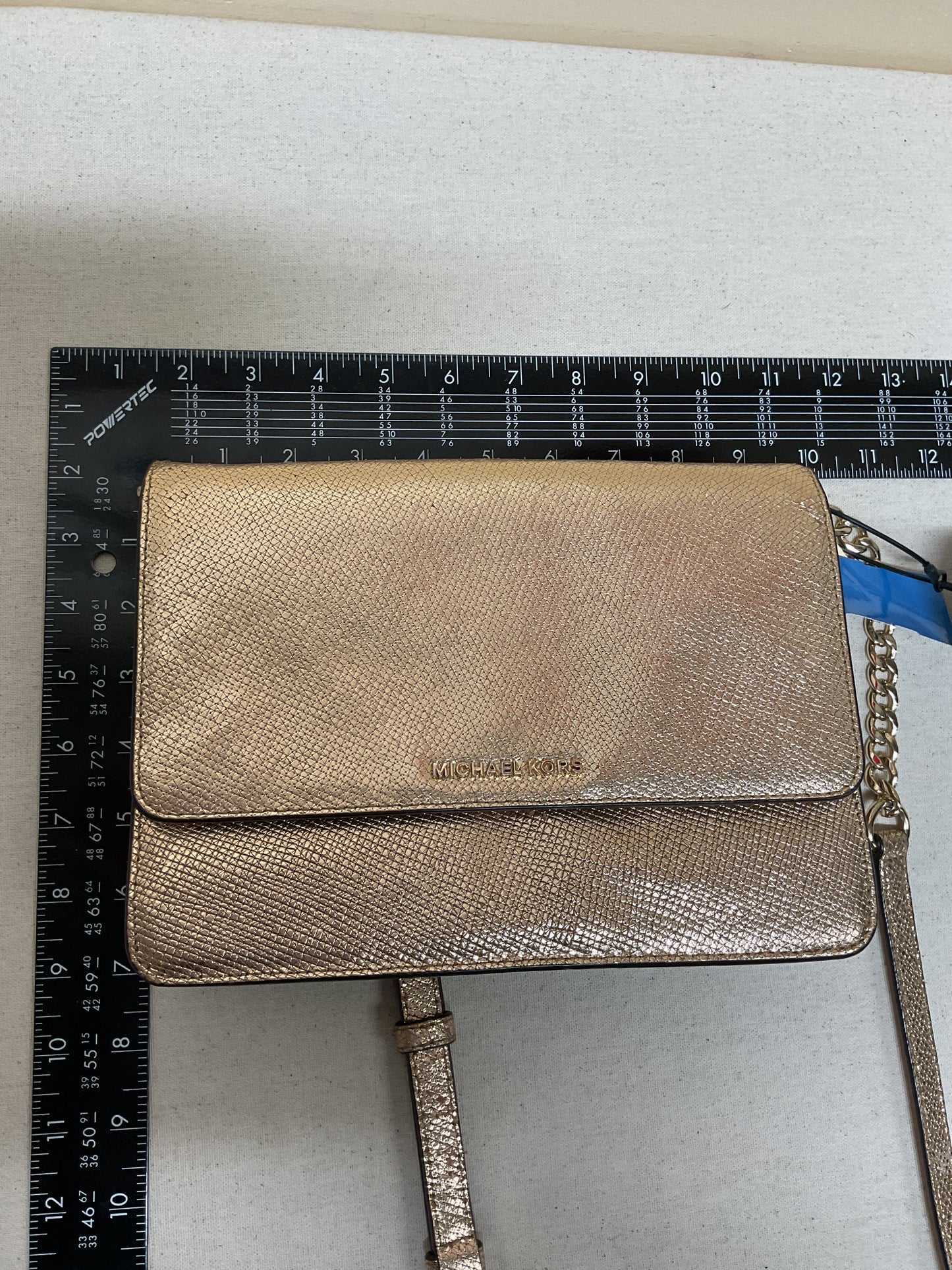 Crossbody Designer By Michael Kors In Rose Gold, Size:Small