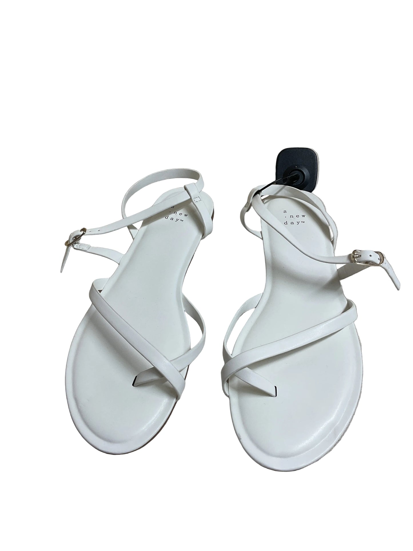 Sandals Flats By A New Day In White, Size:8.5