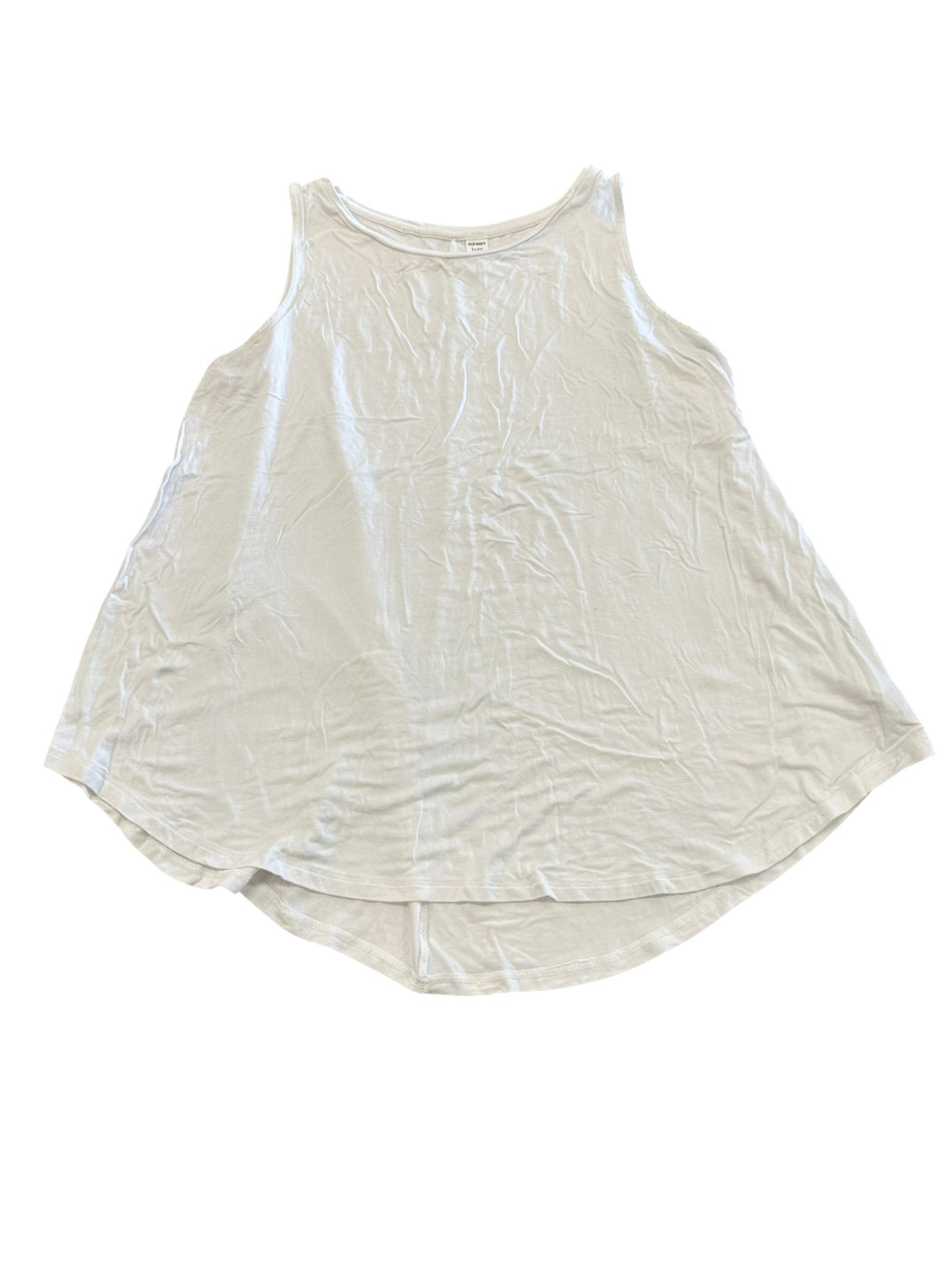 Top Sleeveless Basic By Old Navy In White, Size:L
