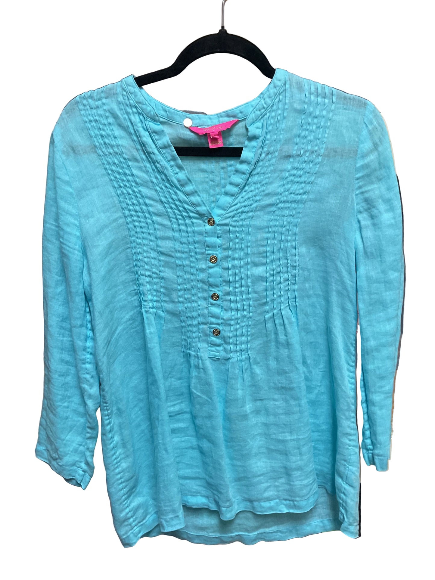 Top Ls Designer By Lilly Pulitzer In Blue, Size:Xs