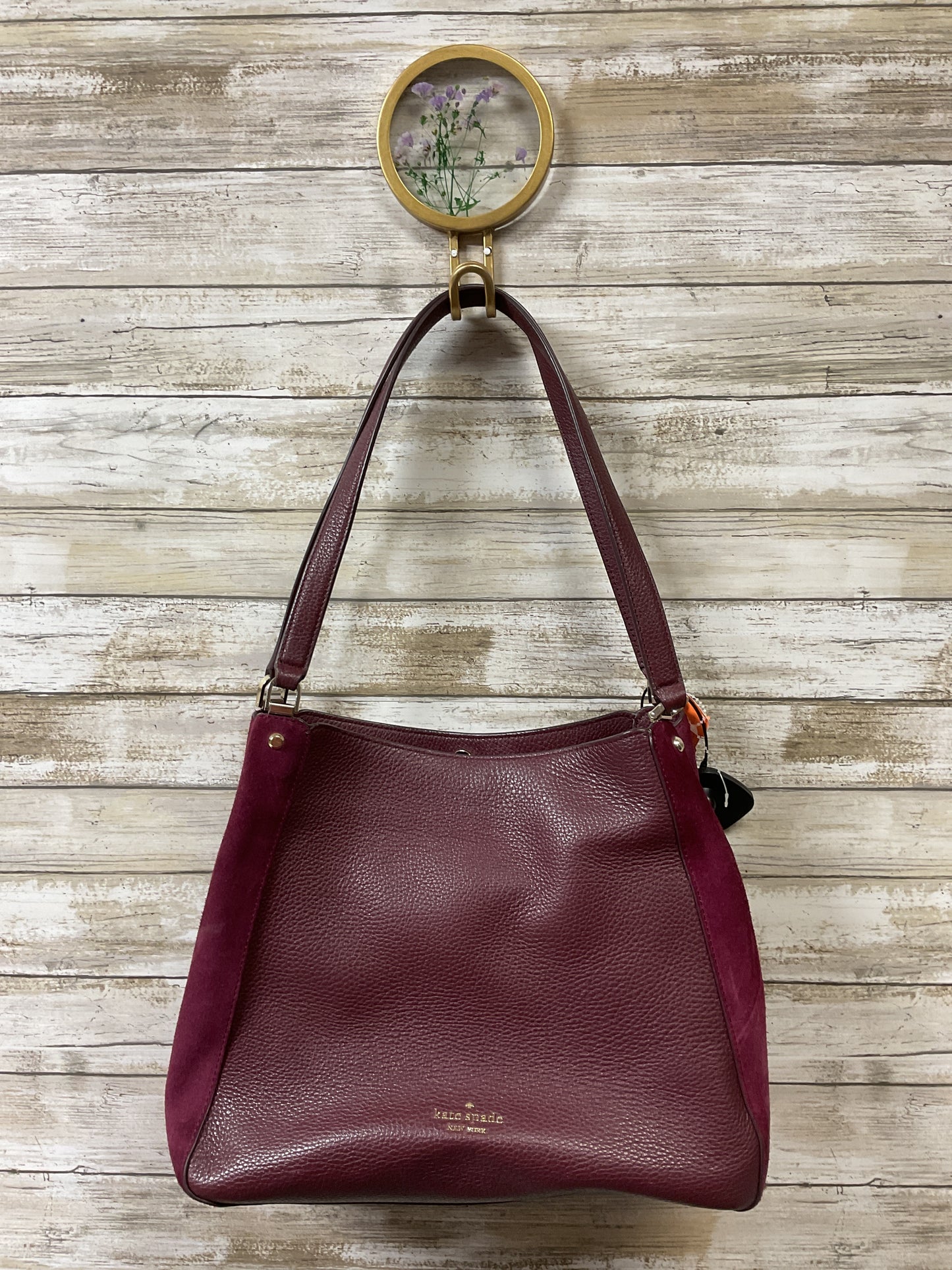Handbag Designer By Kate Spade In Purple, Size:Medium