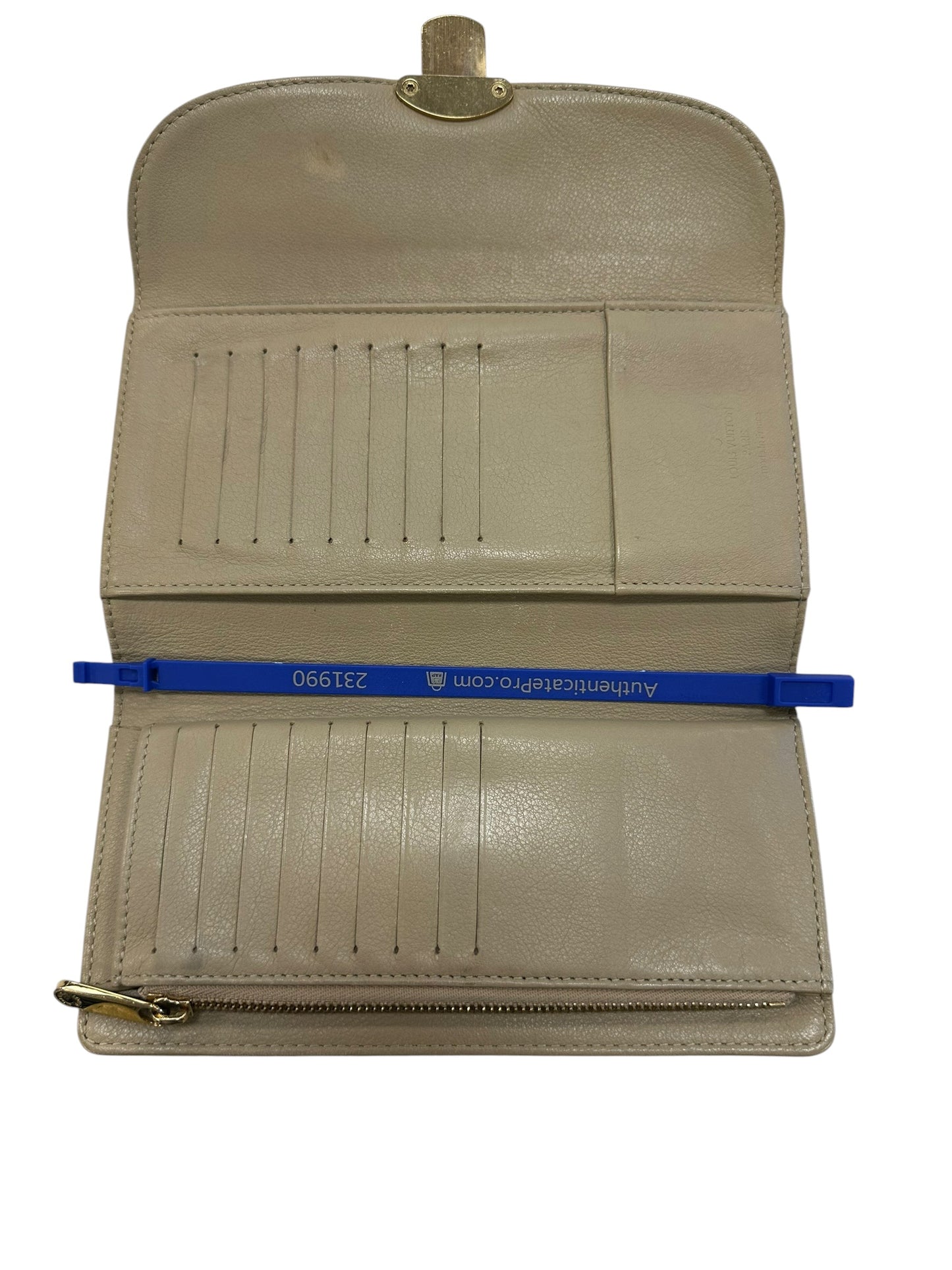 Wallet Luxury Designer By Louis Vuitton In Tan, Size:Large