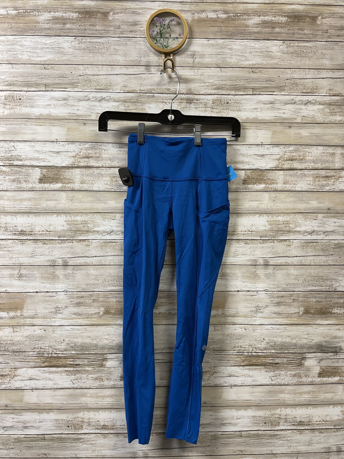 Athletic Leggings By Lululemon In Blue, Size:0
