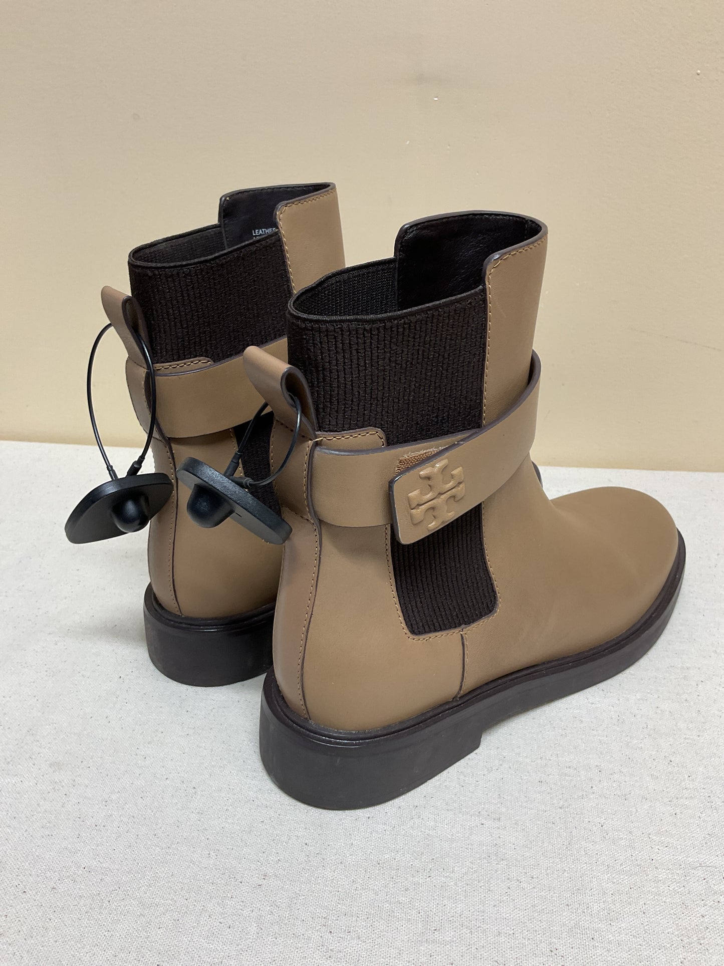 Boots Designer By Tory Burch In Taupe, Size:9