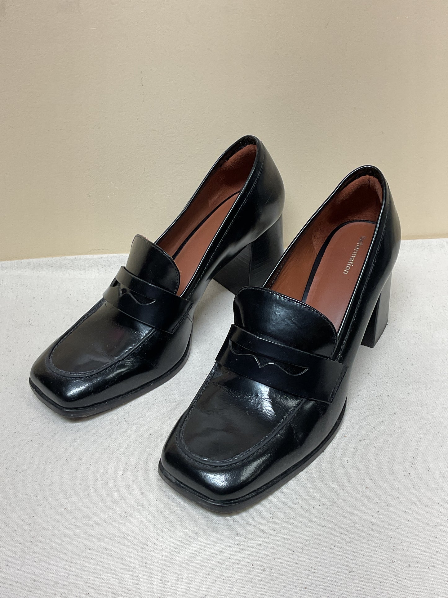 Shoes Heels Block By Reformation In Black, Size:9