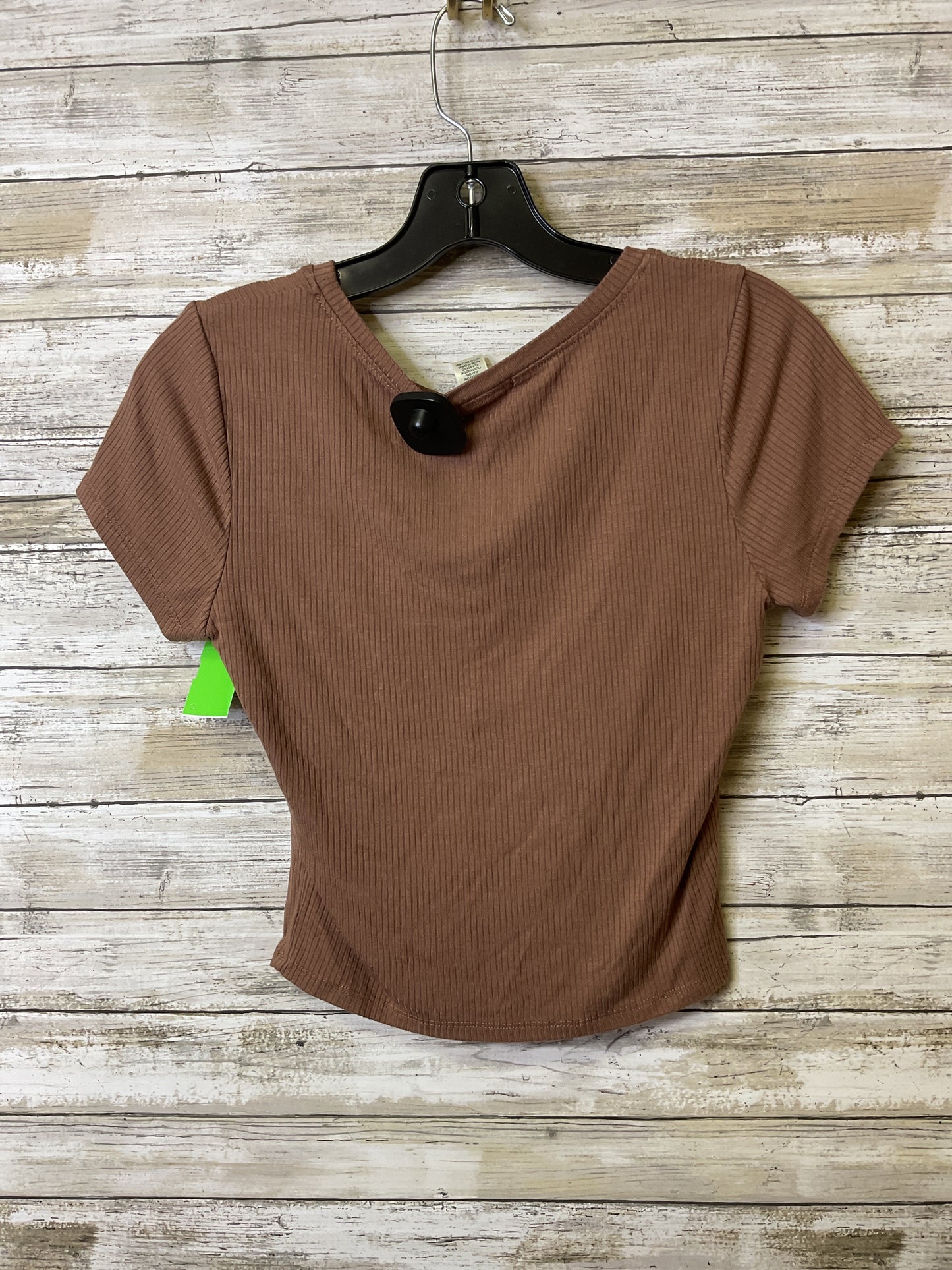 Top Ss Basic By Bozzolo In Brown, Size:L