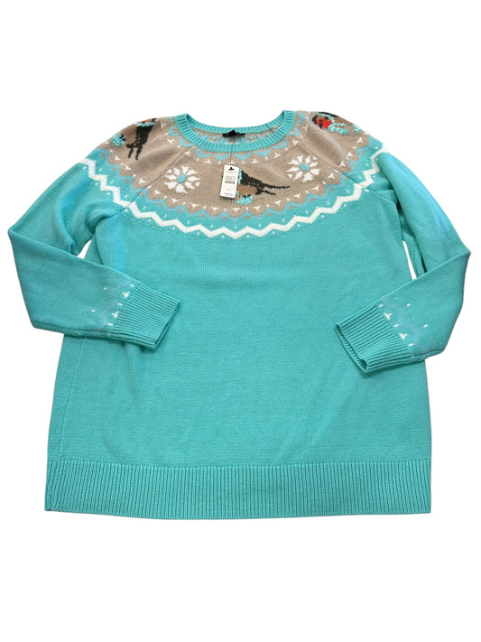 Sweater By Talbots In Teal, Size:Xl