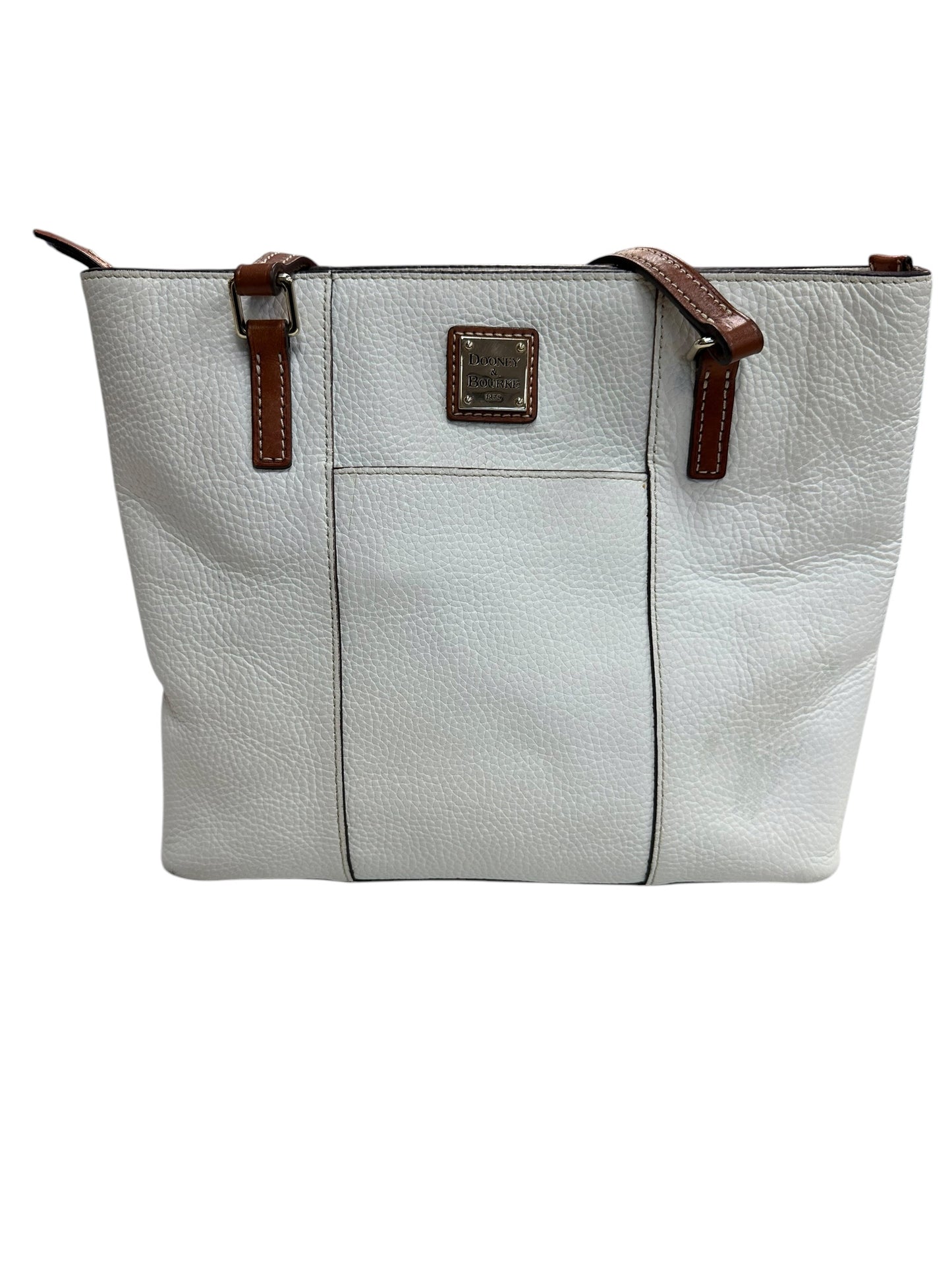 Handbag Designer By Dooney And Bourke In Cream, Size:Medium