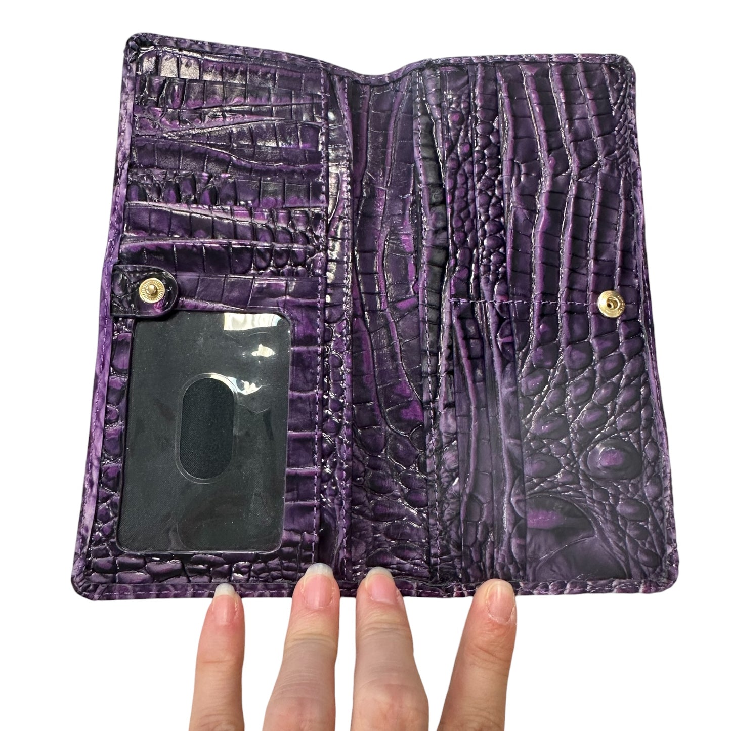 Crossbody Designer By Brahmin In Purple, Size:Medium
