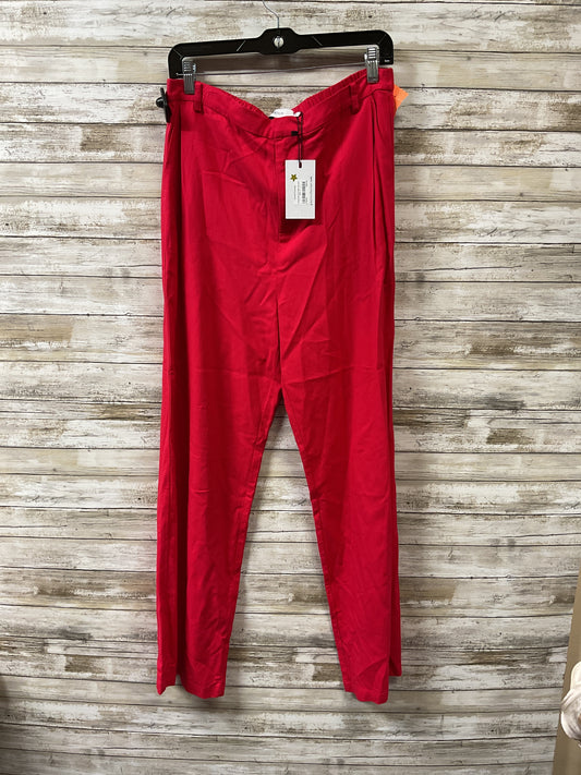 Pants Wide Leg By Greylin In Red, Size:L