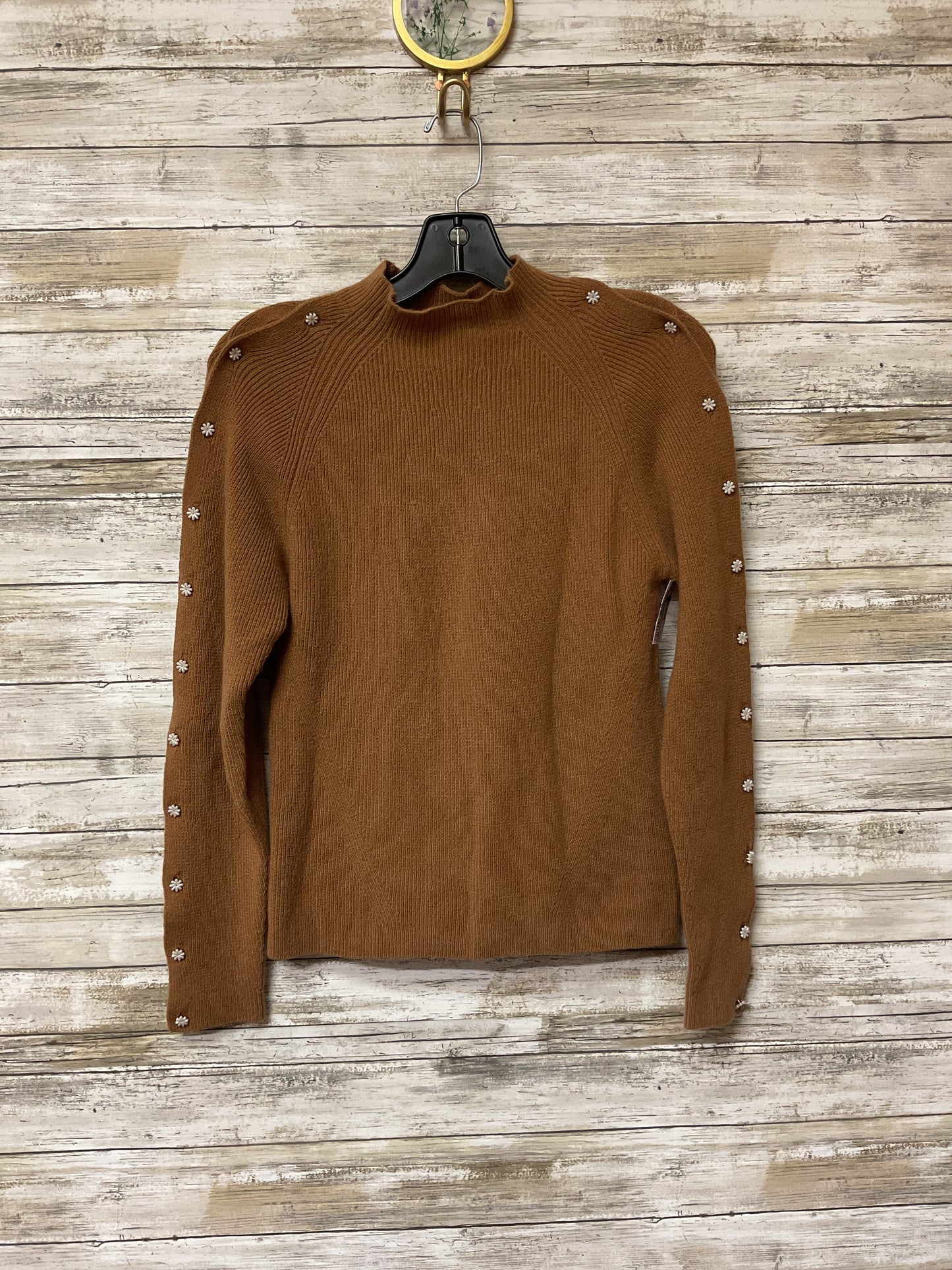 Sweater Cashmere By Clothes Mentor In Brown, Size:M