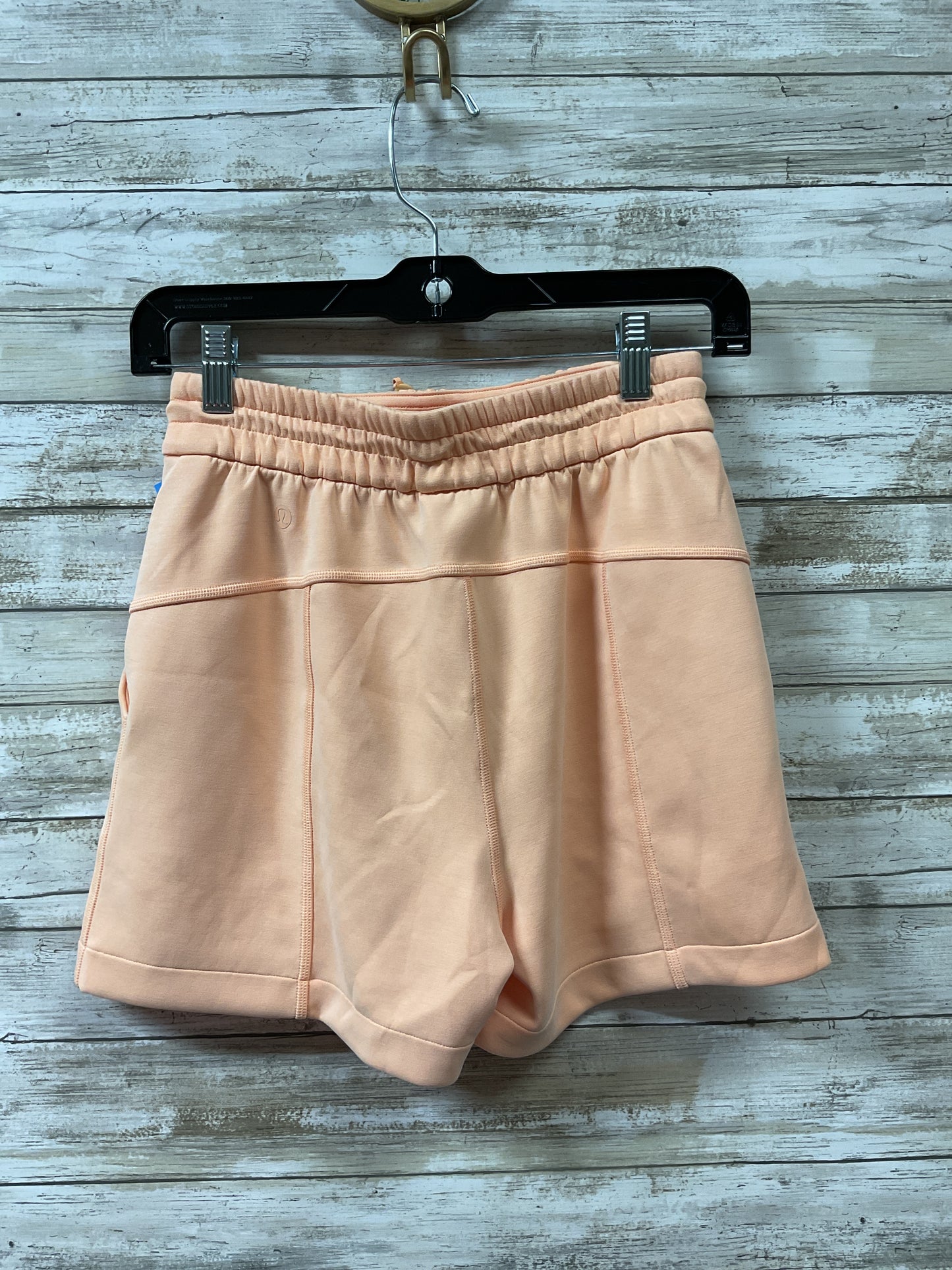 Athletic Shorts By Lululemon In Orange, Size:2