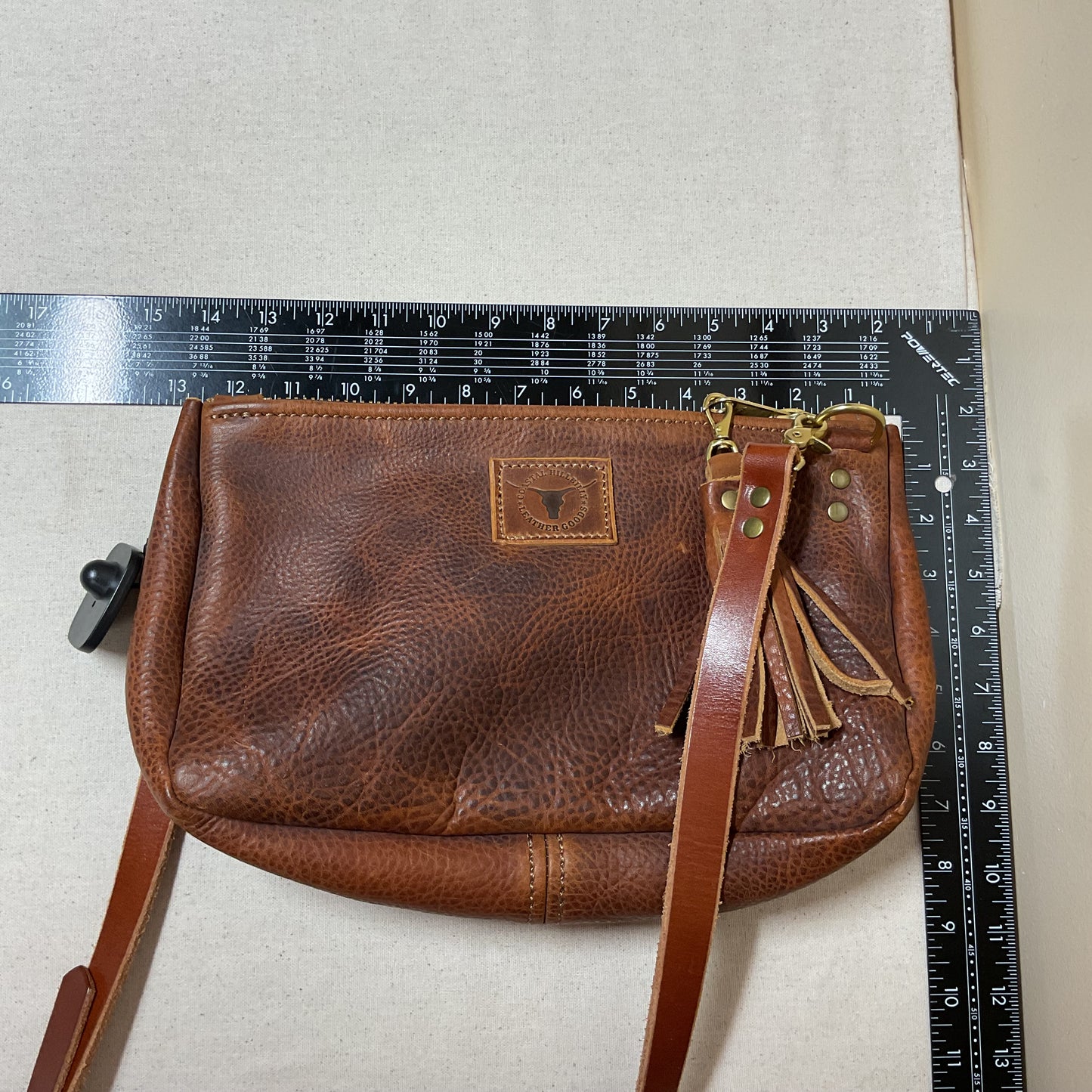 Handbag Leather By Cma In Brown, Size:Medium