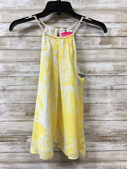 Top Sleeveless By Target-Designer In White & Yellow, Size:S