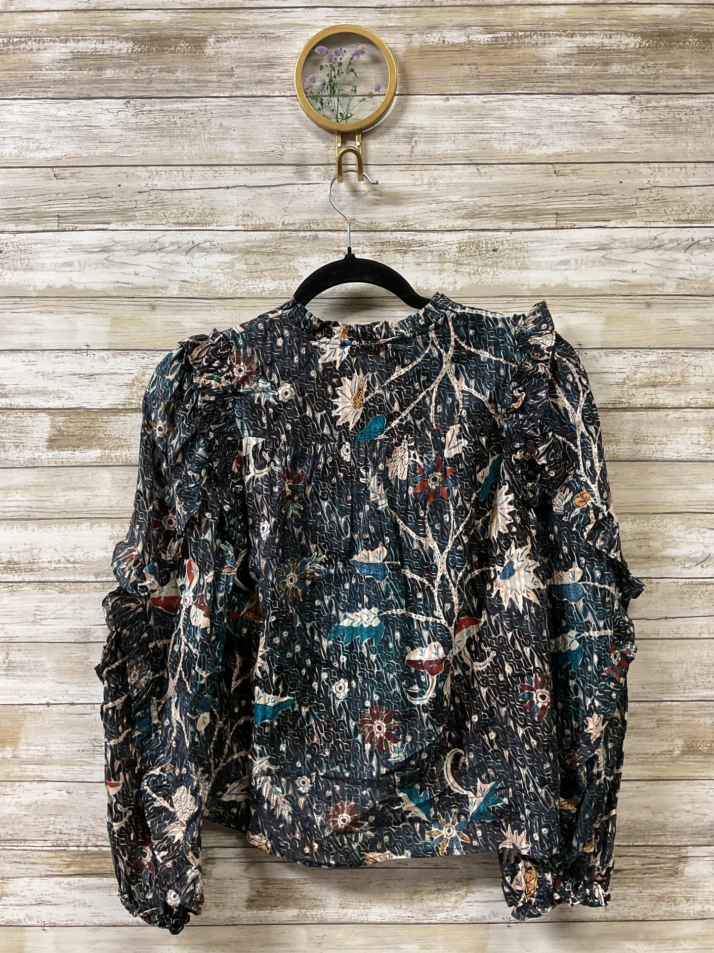 Blouse Ls By Ulla Johnson In Floral Print, Size:0