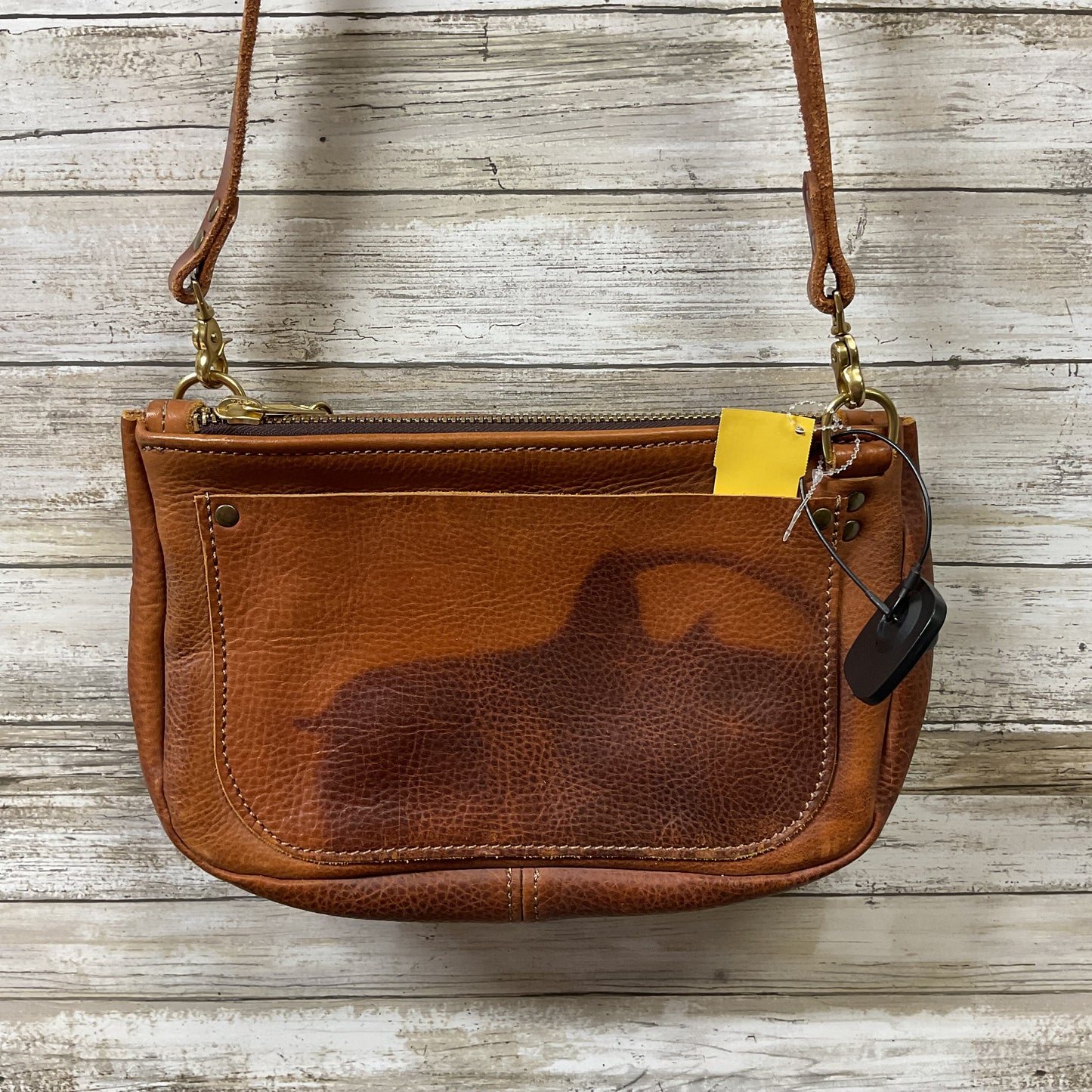 Handbag Leather By Cma In Brown, Size:Medium