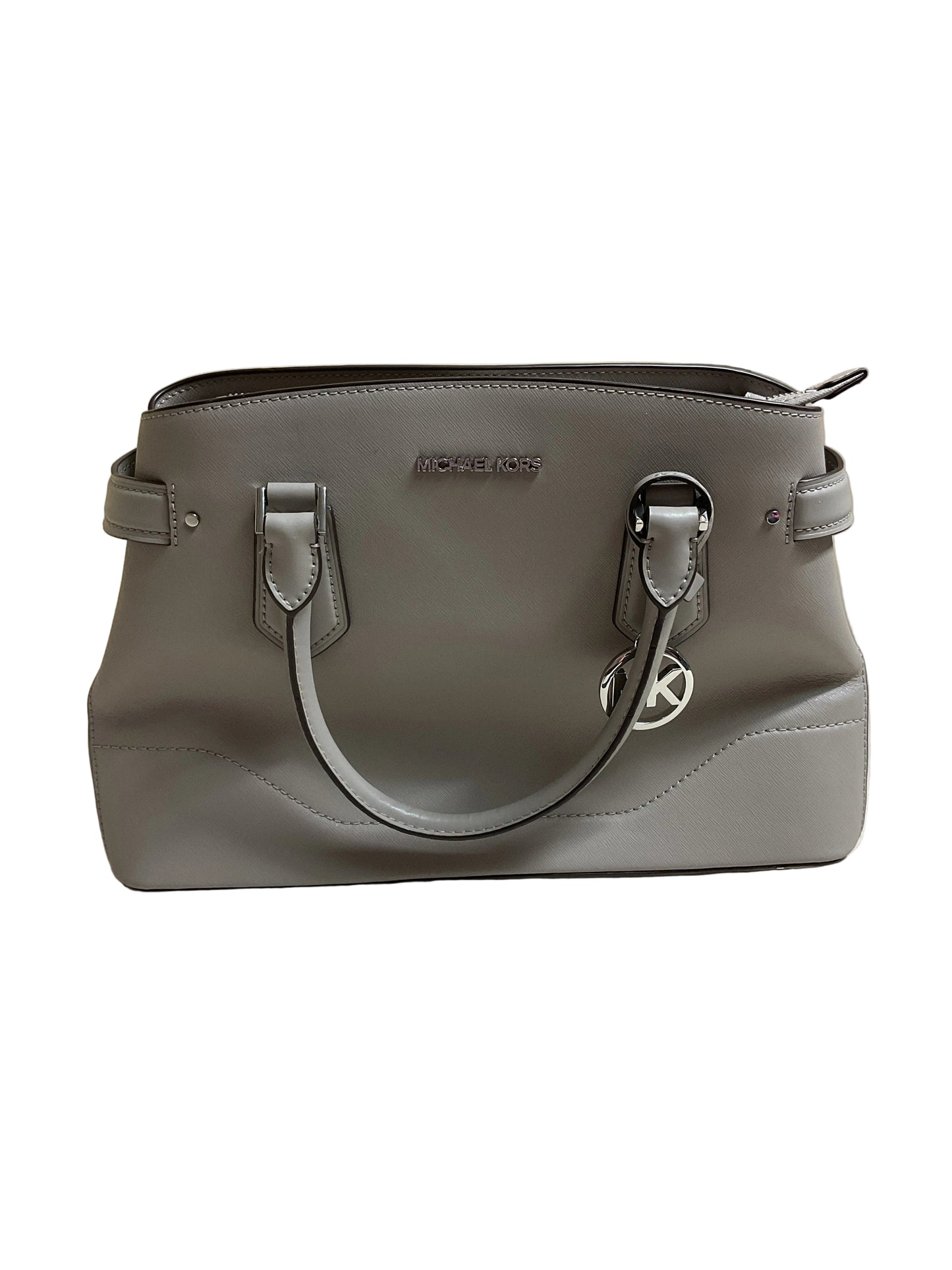 Handbag Designer By Michael Kors In Grey, Size:Medium