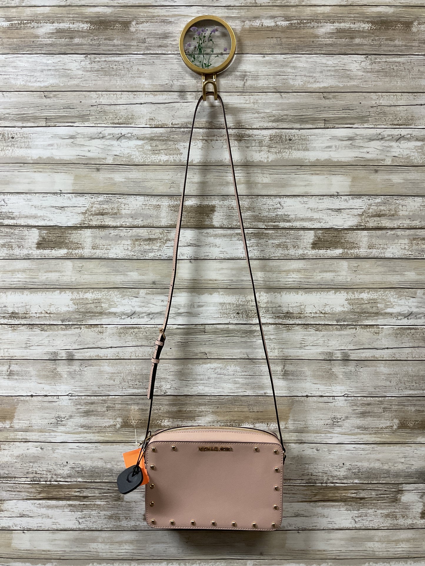 Crossbody Designer By Michael Kors In Pink, Size:Medium