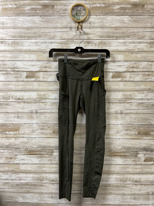 Athletic Leggings By Lululemon In Green, Size:2