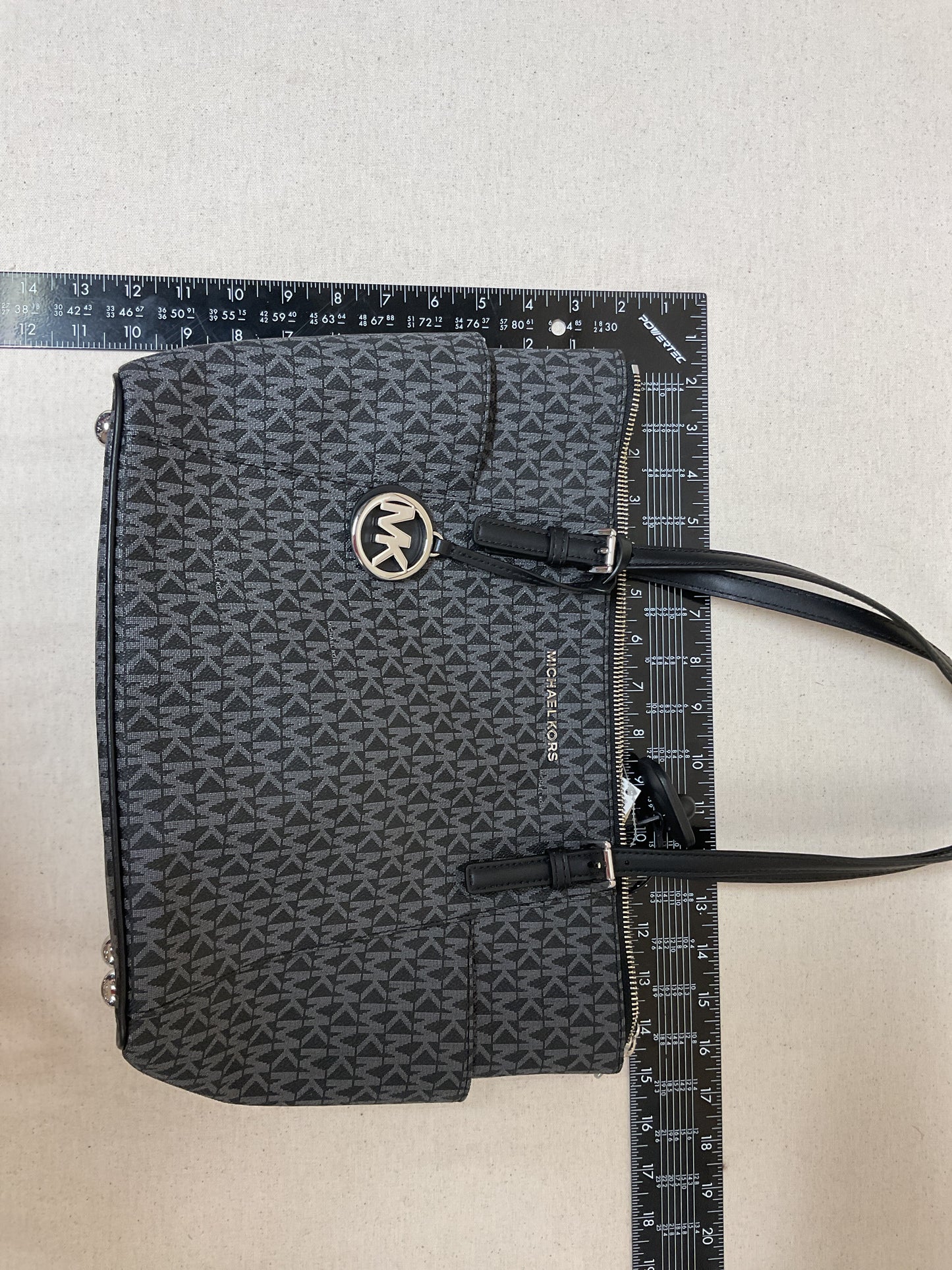 Handbag Designer By Michael Kors In Grey, Size:Large