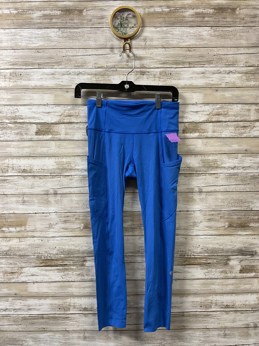 Athletic Leggings By Lululemon In Blue, Size:4