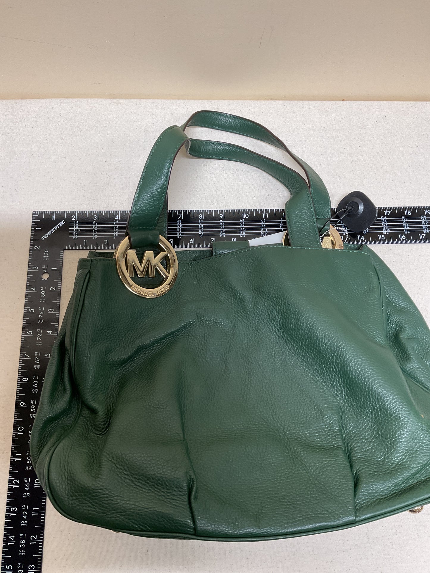 Handbag Designer By Michael Kors In Green, Size:Medium