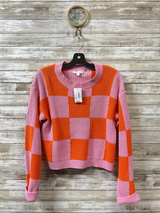 Sweater By Grey Lab In Orange & Pink, Size:M